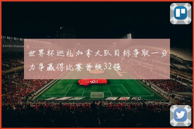 世界杯巡礼加拿大队目标争取一分力争赢得比赛晋级32强